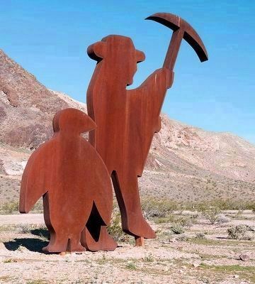 Sculpture of Shorty Harris and Penguin. Click for full size. Sculpture of Shorty Harris and Penguin image. Click for full size.