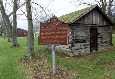 The Village of McComb Marker image. Click for full size.