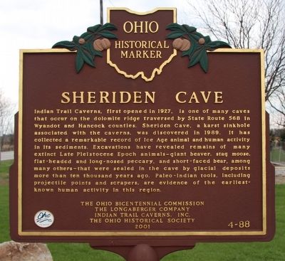 Sheriden Cave Marker image. Click for full size.