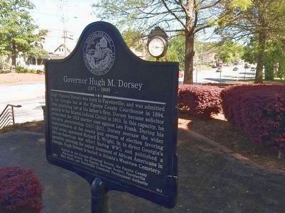 Governor Hugh M. Dorsey Marker image. Click for full size.