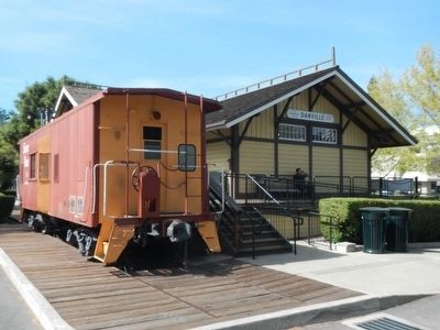 The Southern Pacific, Danville Depot. Click for full size. The Southern Pacific, Danville Depot image. Click for full size.