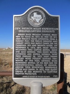 Gen. Nelson Miles Expedition Marker image. Click for full size.