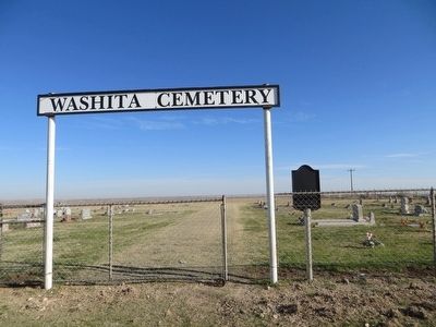 Washita Cemetery Marker image. Click for full size.