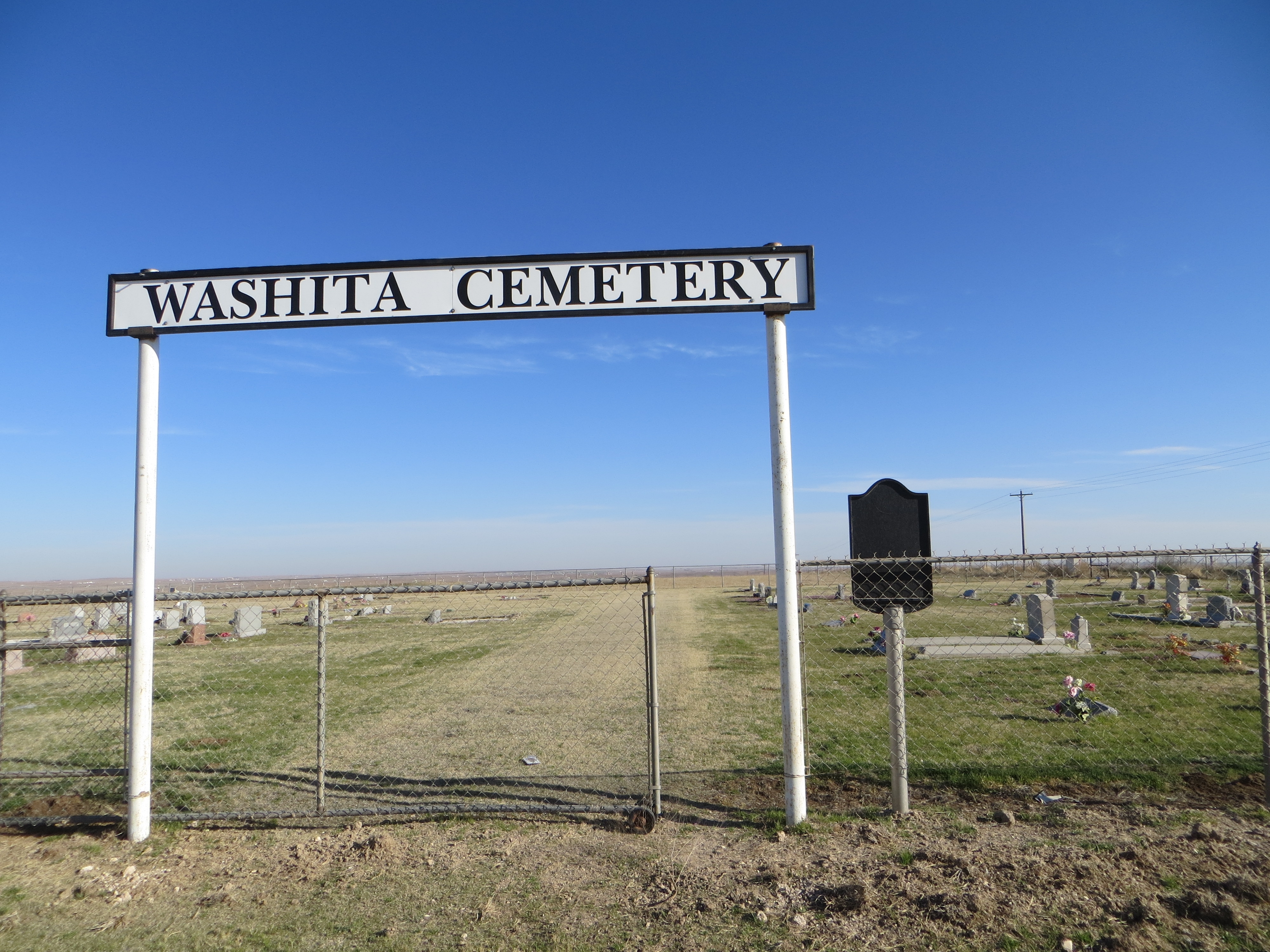 Washita Cemetery Marker