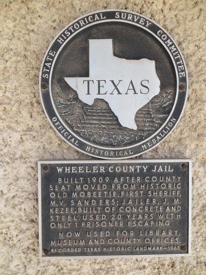 Wheeler County Jail Marker. Click for full size. Wheeler County Jail Marker image. Click for full size.