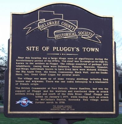 Pluggy's Town Marker. Click for full size. Pluggy's Town Marker image. Click for full size.
