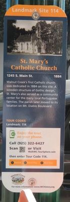 St. Mary's Catholic Church Marker image. Click for full size.