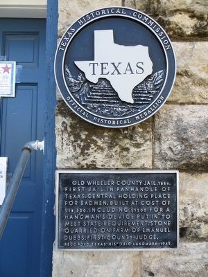 Old Wheeler County Jail, <small>1886</small> Marker. Click for full size. Old Wheeler County Jail, <small>1886</small> Marker image. Click for full size.