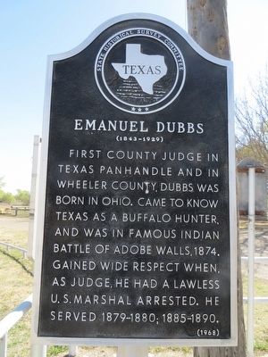 Emanuel Dubbs Marker. Click for full size. Emanuel Dubbs Marker image. Click for full size.