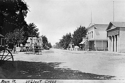Main Street, 1910 Marker (detail) image. Click for full size.