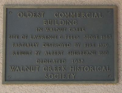 Oldest Commercial Building Marker image. Click for full size.