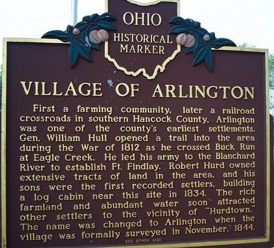 Village of Arlington Marker image. Click for full size.