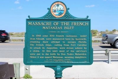 Newly restored Massacre of the French Marker image. Click for full size.