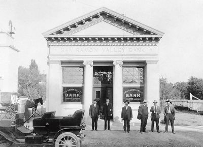 San Ramon Valley Bank Marker (detail) image. Click for full size.