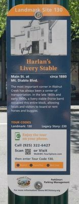 Harlan's Livery Stable Marker image. Click for full size.