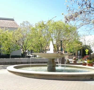 The Liberty Bell Plaza Fountain is located at the Confluence. image. Click for full size.
