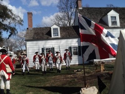 British Encampment at the Abraham Staats House. Click for full size. British Encampment at the Abraham Staats House image. Click for full size.
