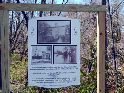 Brinley Grist Mill Marker image. Click for full size.