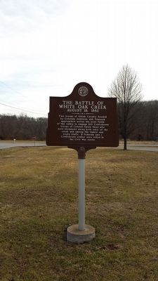 The Battle of White Oak Creek Marker image. Click for full size.