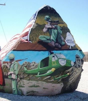 Adair County Freedom Rock Veterans Memorial. Click for full size. Adair County Freedom Rock Veterans Memorial image. Click for full size.