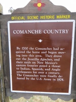 Comanche Country Marker. Click for full size. Comanche Country Marker image. Click for full size.