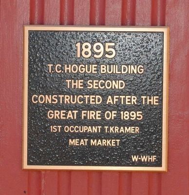 T.C. Hogue Building Marker image. Click for full size.