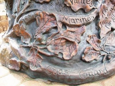 "Branches Of Honor" Veterans Memorial Detail image. Click for full size.