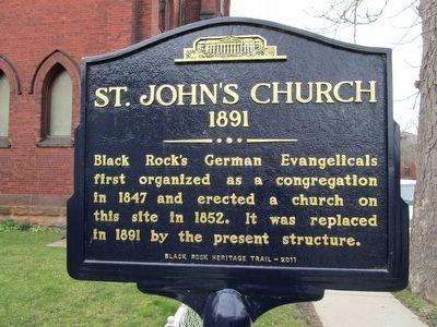 St. John's Church Marker. Click for full size. St. John's Church Marker image. Click for full size.