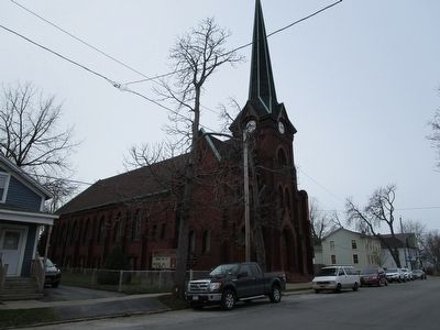 St. John's Church & Marker. Click for full size. St. John's Church & Marker image. Click for full size.
