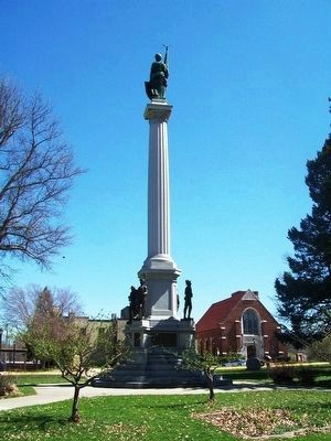 Civil War and Spanish-American War Soldiers Monument (back) image. Click for full size.