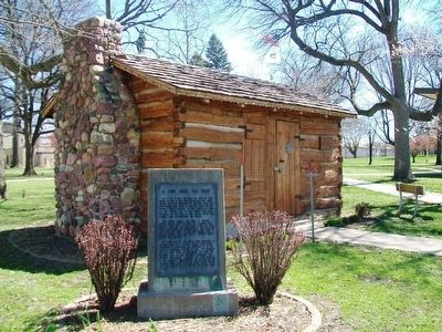 John Gingery Cabin and Marker image. Click for full size.