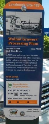Walnut Growers; Processing Plant Marker image. Click for full size.