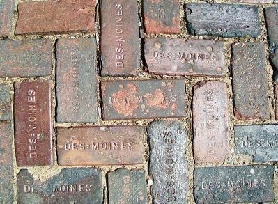 Brick Walk at Chicago, Rock Island & Pacific Railroad Depot image. Click for full size.