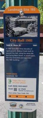 City Hall 1981 Marker image. Click for full size.