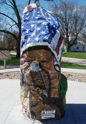 Lewis Freedom Rock Veterans Memorial image. Click for full size.