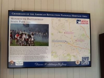 Marker within the Visitor Center image. Click for full size.