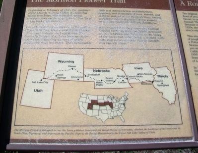 The Mormon Pioneer Trail Marker image. Click for full size.
