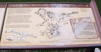A Road and River, Well Traveled Marker image. Click for full size.