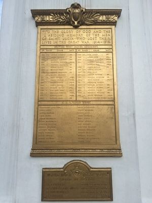 World Wars Memorial Marker. Click for full size. World Wars Memorial Marker image. Click for full size.