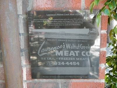 Walnut Creek Meat Market Marker image. Click for full size.