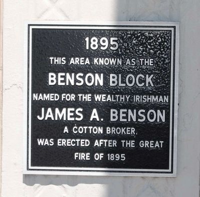Benson Block Marker image. Click for full size.