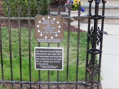 Site of House of Dr. Hezekiah Stites Marker image. Click for full size.