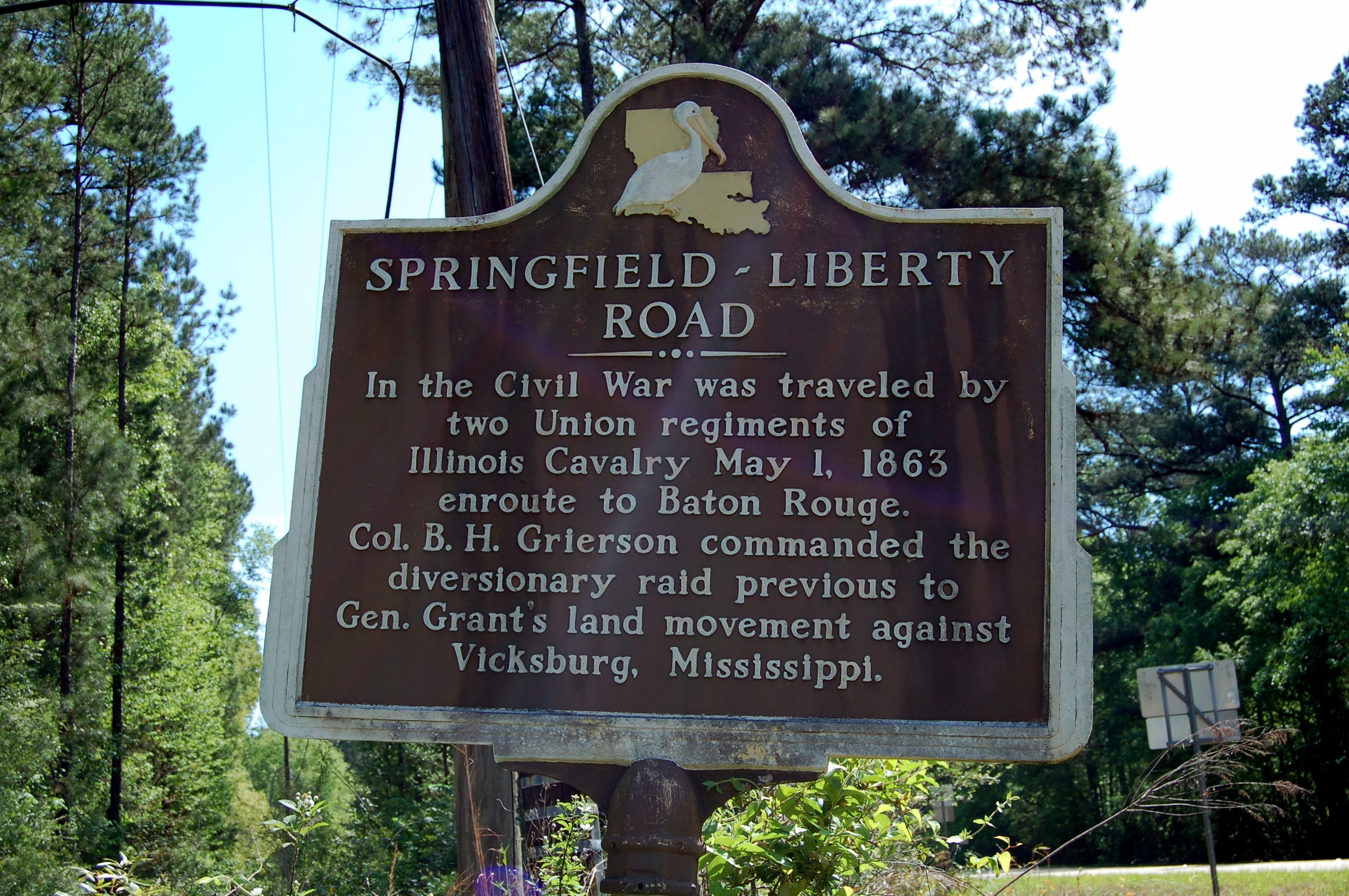 Springfield - Liberty Road Marker