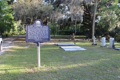 Jesse Johnson Finley Marker with grave on right image. Click for full size.