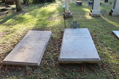 Jesse Johnson Finley grave on right, wife on left image. Click for full size.
