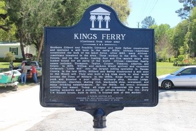 Kings Ferry Marker-Side 2 image. Click for full size.