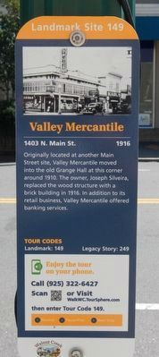 Valley Mercantile Marker. Click for full size. Valley Mercantile Marker image. Click for full size.