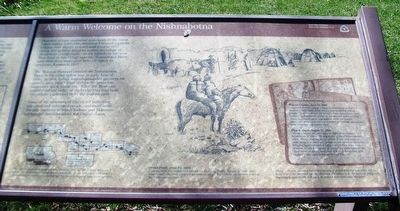 A Warm Welcome on the Nishnabotna Marker image. Click for full size.