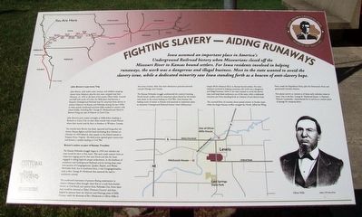 Fighting Slavery – Aiding Runaways Marker image. Click for full size.