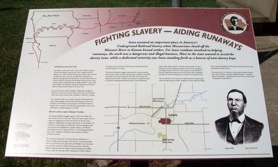 Fighting Slavery – Aiding Runaways Marker. Click for full size. Fighting Slavery – Aiding Runaways Marker image. Click for full size.